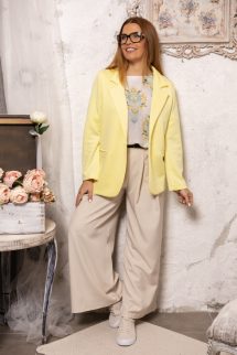 Pamut blézer - sárga