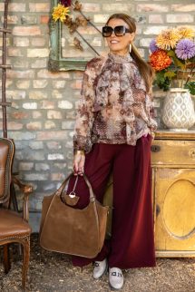 Zsabós , mintás blúz 