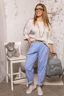 Kocka fazonú felső - bézs