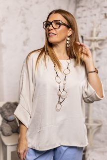 Kocka fazonú felső - bézs