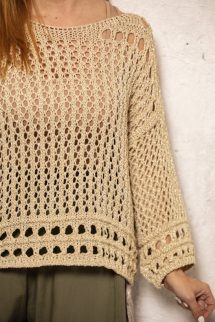 Áttört , arany felső 