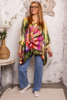 Magnólia lepel felső - zöld színvilág 