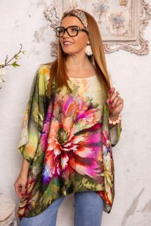 Magnólia lepel felső - zöld színvilág 