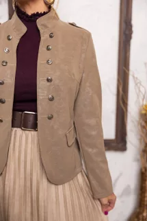 Fodros nyakú basic garbó - bordó