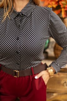 Mintázott ing - pöttyös minta