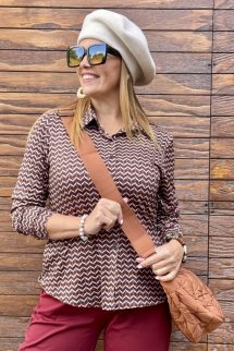 Mintázott ing - cakkos minta 