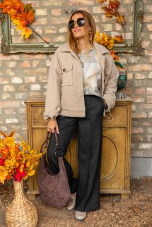 Pasztell, virágos felső 