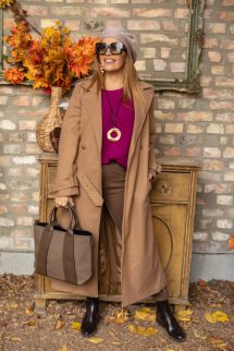 Puha , kerek nyakú felső - bíbor 