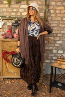 Kék virágos , puha felső 