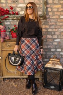 Csillogószálas denevér felső - csokoládé 