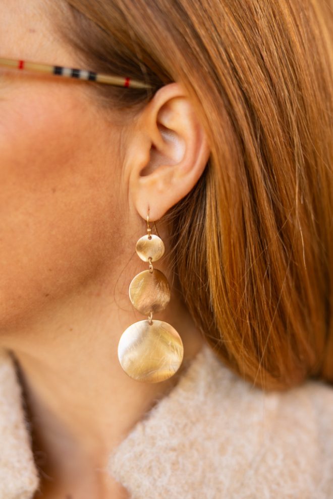 Érme hosszú fülbevaló 