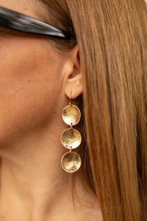 Három érmés fülbevaló