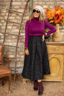 Basic garbó - bíbor 