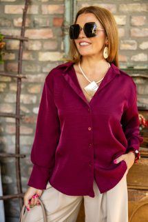 Egyenes fazonú ing - bordó