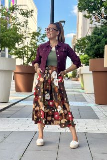 Bordó farmer kabát 