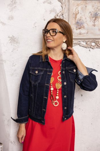 Indigó farmerkabát 