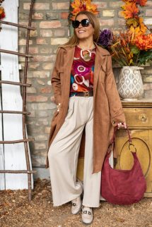 Velúros , hosszú kabát 