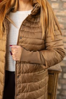 Passzés ujjú kabát - barna