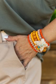 Soksoros karkötő - orange 