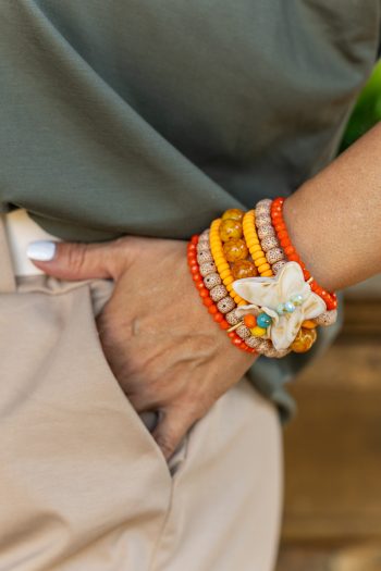 Soksoros karkötő - orange 