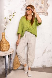 Seher pamut nadrág - bézs 