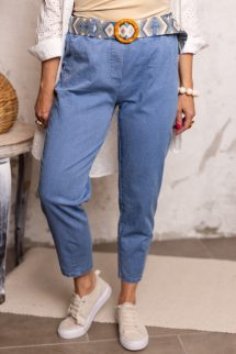 Farmerhatású , extra öves nadrág 