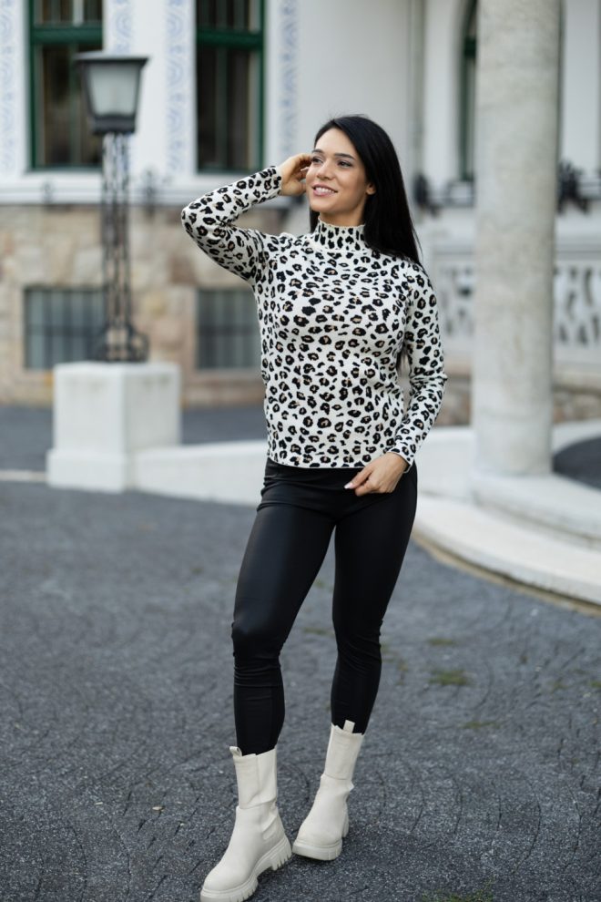 Bőrhatású leggings 
