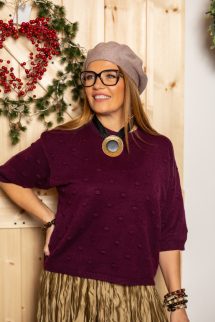 Rövid érme nyaklánc - fekete