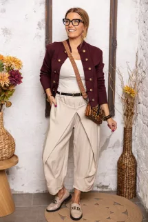 Párducmintás crossbody kistáska - barna pánt 
