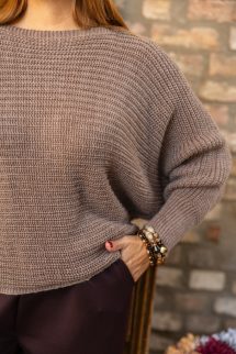 Kötött , denevér pulóver - barna 