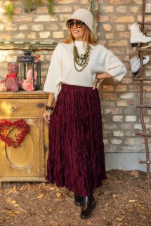 Puha , rövidített ujjú pulóver - bézs