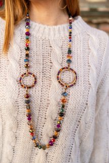 Csipkével extrázott pulóver - bézs 