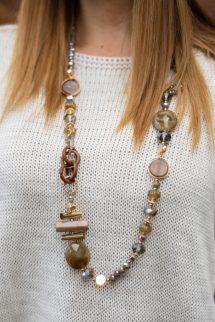 Kötött basic pulóver - bézs 