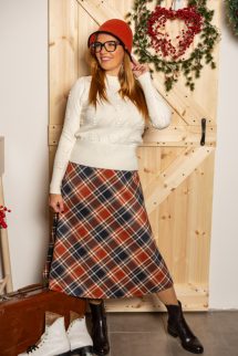 Bogyóka , passzés pulóver - krém 