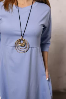 Hagyma ruha , oldalzsebes kialakítással - kék
