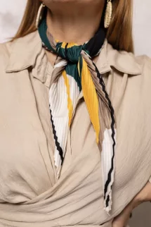 Átlapolt ingruha - bézs