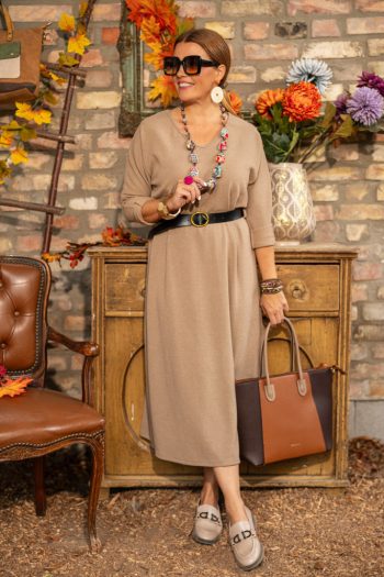 Puha öves ruha - barna 