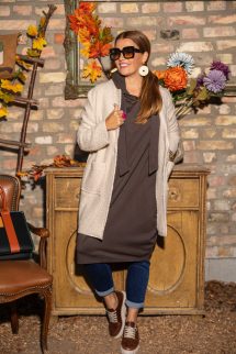 Kapucnis ruha - csokoládé