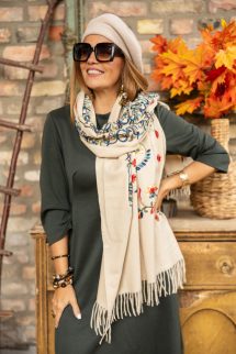 Hagyma maxi ruha - khaki 