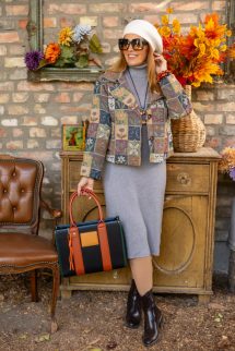 Garbós ruha - szürke