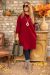 Csípőzsebes tunika - bordó