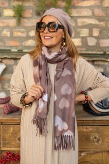 Bordázott kötött ruha 