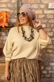 Stílusos barett sapka - fangó