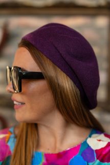 Barett sapka - bíbor 