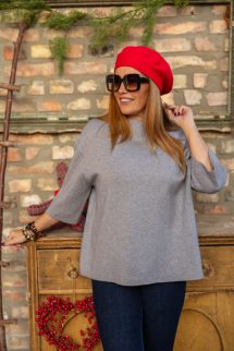 Stílusos barett sapka - piros