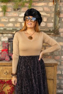 Szőrme sapka - fekete