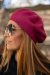 Stílusos barett sapka - bíbor 