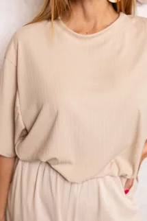 Letisztult , egyszínű szett - bézs 