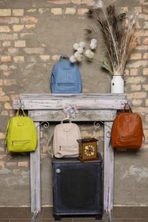 Kombinálható háti táska - kerekített forma - kék