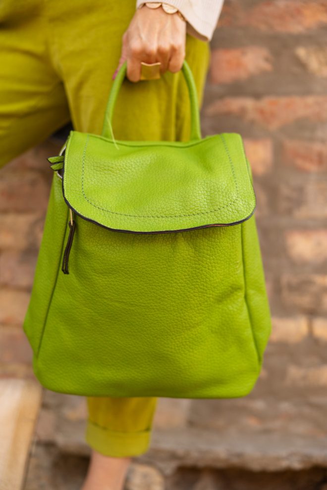 Fedeles háti táska - zöld